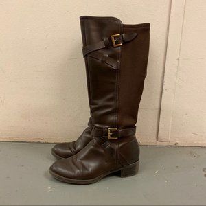 Franco Sarto boot knee high Stretch back for wider calf/ jeans